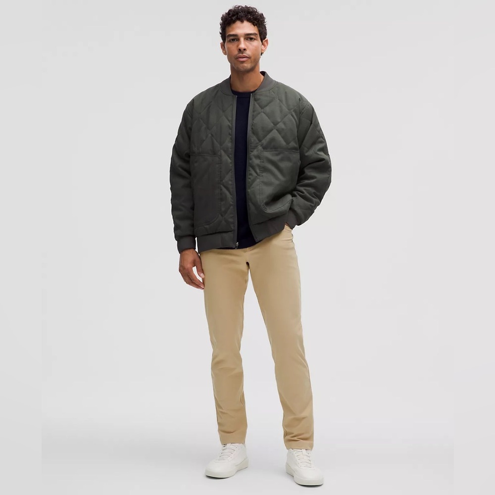 Lululemon Men’s Sz 38 ABC Classic-Fit 5 Pocket Tan Smart Pant Trousers *flaw